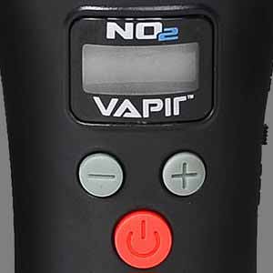 close-up of buttons on Vapir NO2
